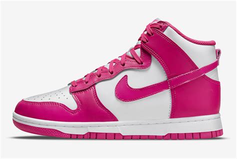 nike dunks rose pink|hot pink nike high dunks.